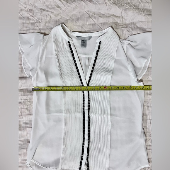 White Butterfly Sleeves Blouse (Size 10) - Picture 4 of 5